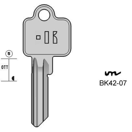 KEYLINE ΚΛΕΙΔΙ ΔΙΠΛΟΛΟΥΚΟ BKS  - BK4207