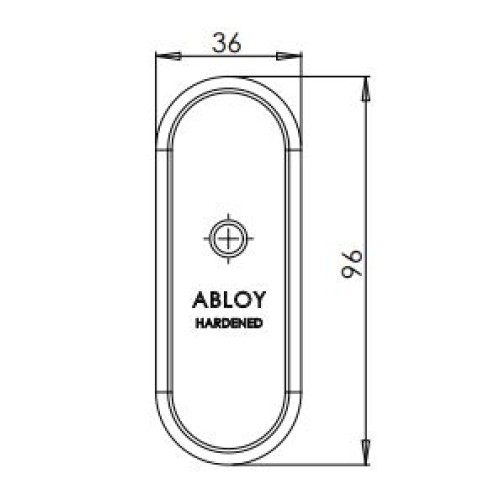 ABLOY DEFENDER ΣΤΕΝΗΣ ΠΟΡΤΑΣ NICKEL (CH102)
