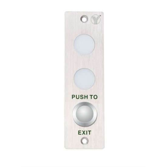 YLI BUTTON ΕΞΟΔΟΥ ΜΕ ΕΝΔΕΙΞΗ ΜΕ RED-GREEN ΦΩΤΕΙΝΗ ΕΝΔΕΙΞΗ (PBK-813LED)