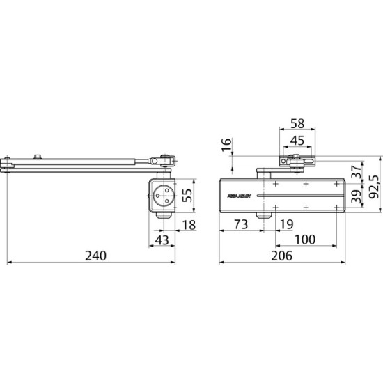 ASSA ABLOY ΣΟΥΣΤΑ 2/3/4/5 NICKEL (DC140)