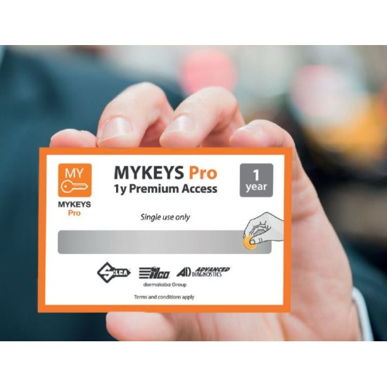 SILCA  ΚΟΥΠΟΝΙ ΕΤΗΣΙΑΣ ΣΥΝΔΡΟΜΗΣ MYKEYS PRO