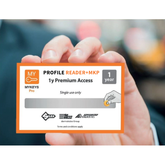 SILCA  ΚΟΥΠΟΝΙ ΕΤΗΣΙΑΣ ΣΥΝΔΡΟΜΗΣ PROFILE READER+MYKEYS PRO PREMIUM