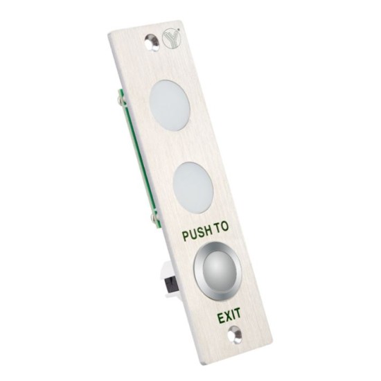 YLI BUTTON ΕΞΟΔΟΥ ΜΕ ΕΝΔΕΙΞΗ ΜΕ RED-GREEN ΦΩΤΕΙΝΗ ΕΝΔΕΙΞΗ (PBK-813LED)