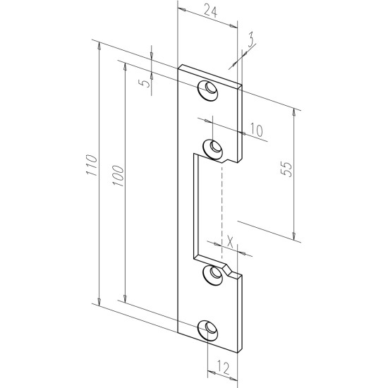 EFF-EFF ΗΛΕΚΤΡΙΚΟ ΚΥΠΡΙ 6-12V F.SAFE ECONOMY- ΚΟΝΤΗ ΠΛΑΚΑ (E7R-KL)