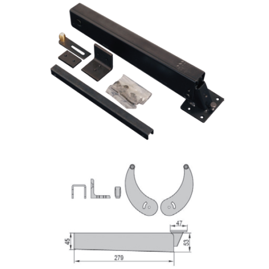 PETTITI ΣΟΥΣΤΑ ΑΥΛΟΠΟΡΤΑΣ Β.Τ. 50-70kg BLACK (2200)